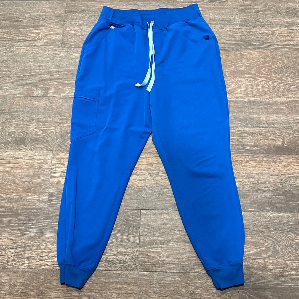 Figs Royal Blue High Waisted Joggers